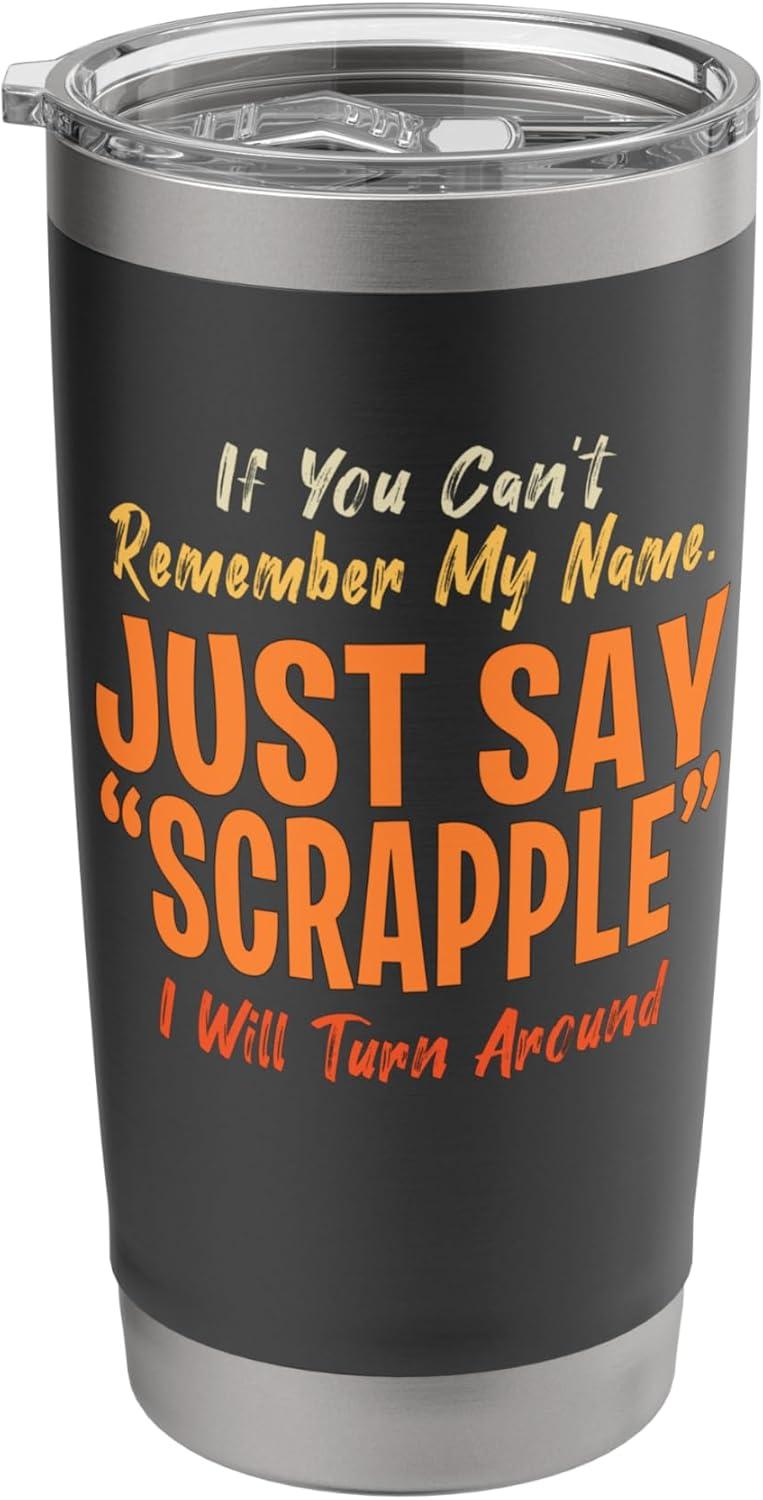 Surprising Scrapple Joke Water Bottle Tested for Durability