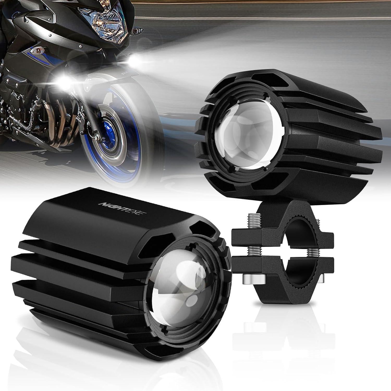 Motorcycle Lights Showdown: White/Amber vs. Brackets, Compatibility Tested for Safe Trails