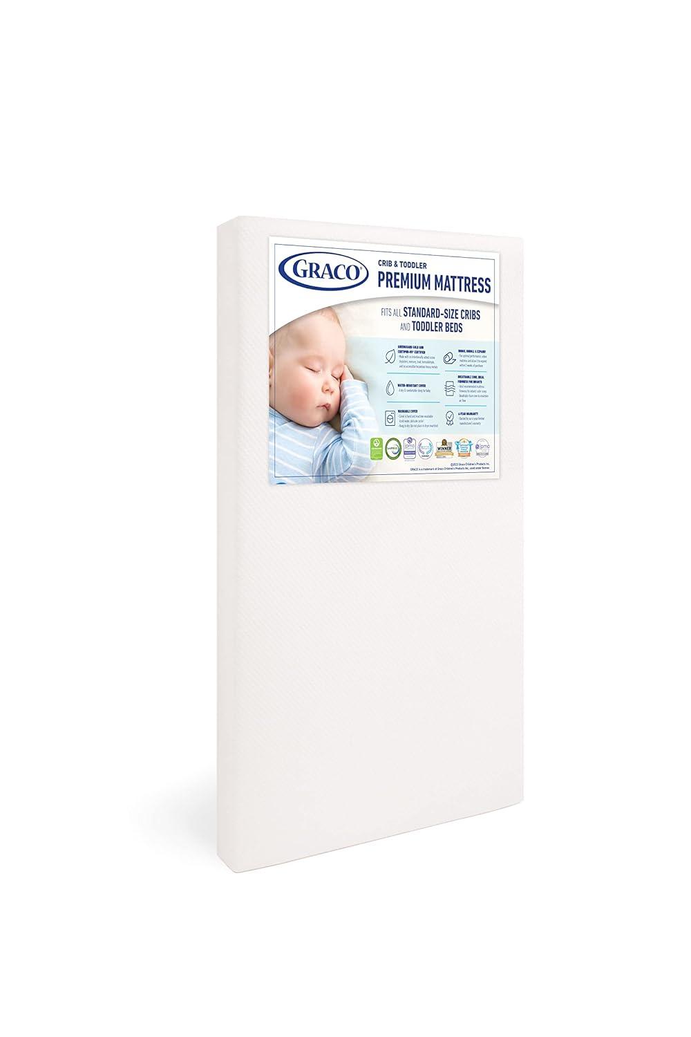 Graco Crib & Toddler Mattress: Surprising Safety Tested-GreenGUARD & Washable Cover