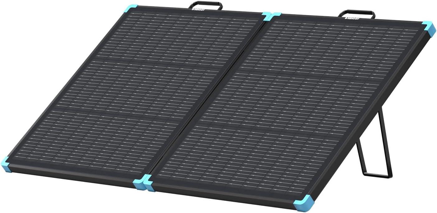 Renogy 100W N-Type Solar Suitcase: 25% Efficiency, Foldable - Tested for Off-Grid Living