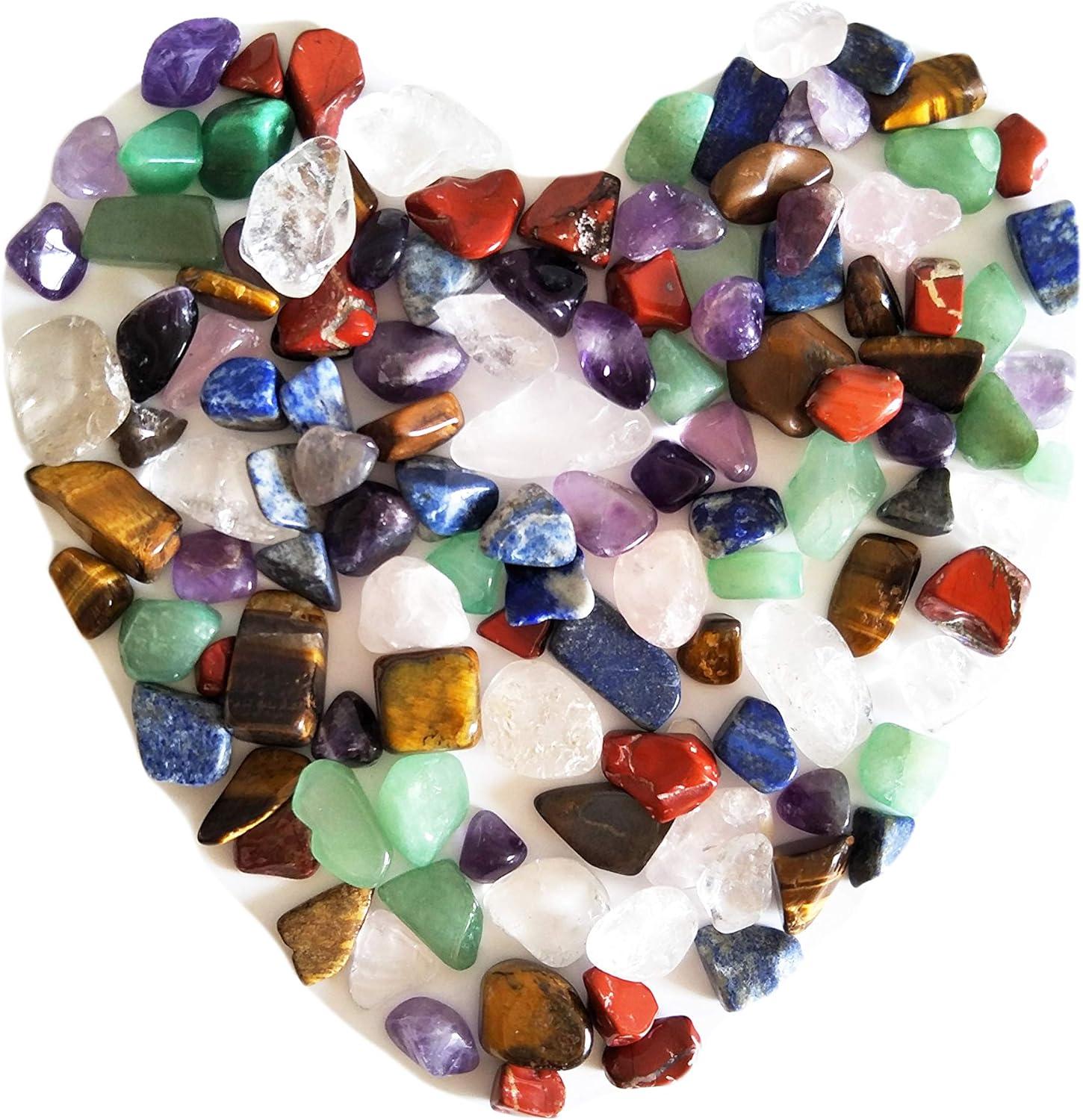 Crystals Showdown: 7 Chakra Stones Tested for 100-Piece Energy Boost (Small & Natural)