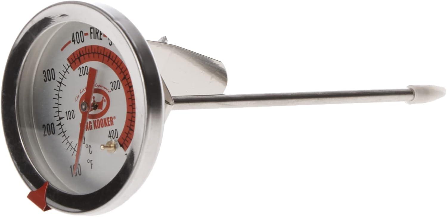 Tested for Perfect BBQs: 8-Inch Probe, 6" Stem, Oil-Proof Hood, CSA Certified