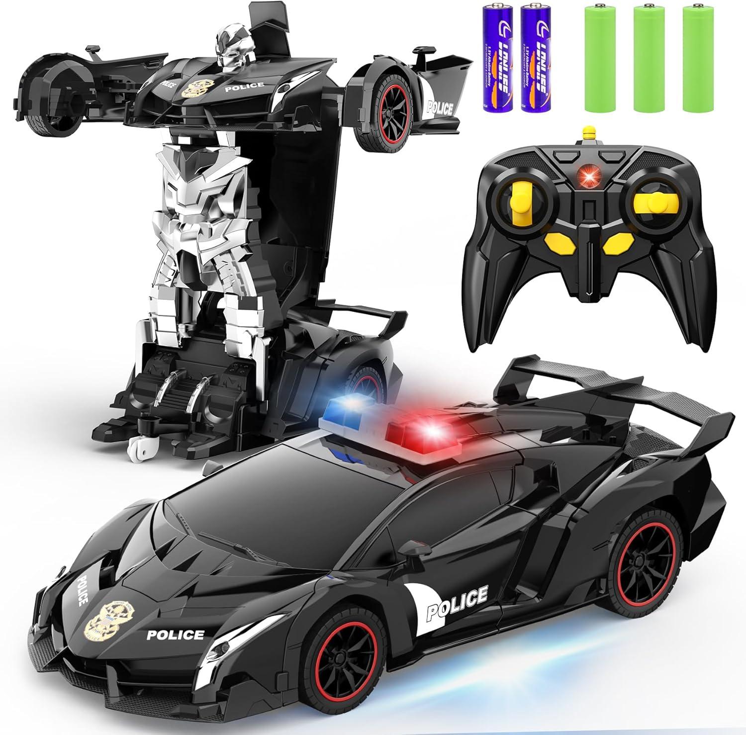 FDJ Remote vs. Transform Car: Flashing Light & 360 Drift Tested (2023 Kids' Toys)
