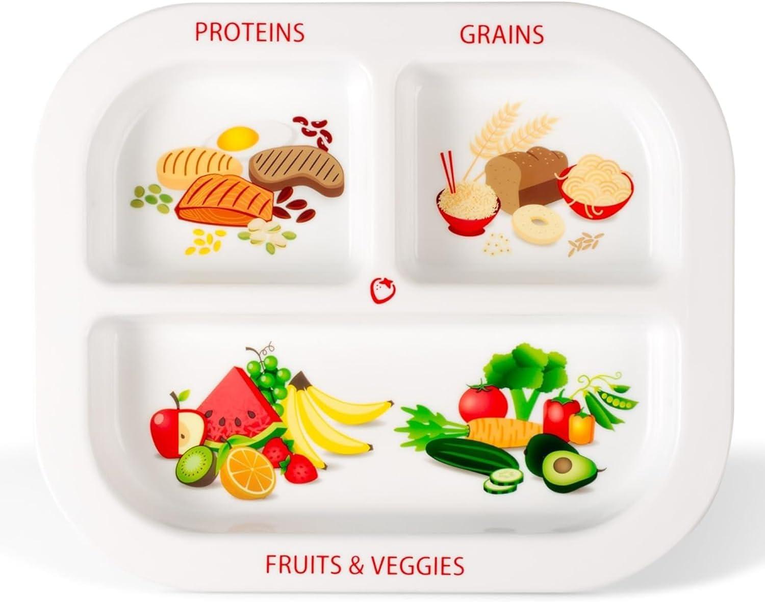 Surprising Insight: Health Beet MyPlate (3 Zones, Safe) vs. Compact Plates (No Sections)
