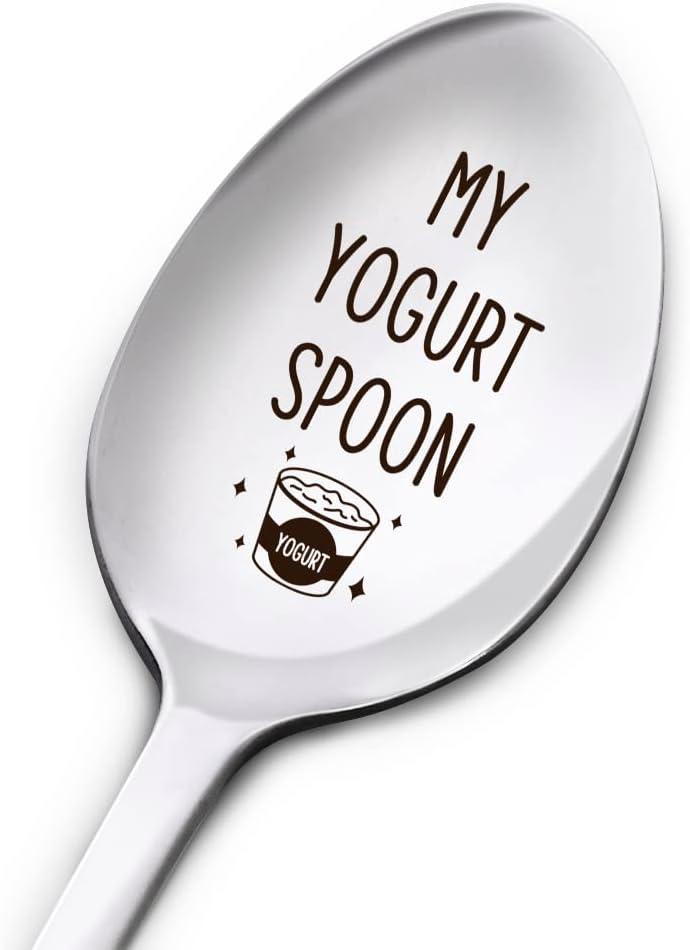 Versus Generic: Engraved Stainless Steel Spoon Gift for Surprising Personal Use
