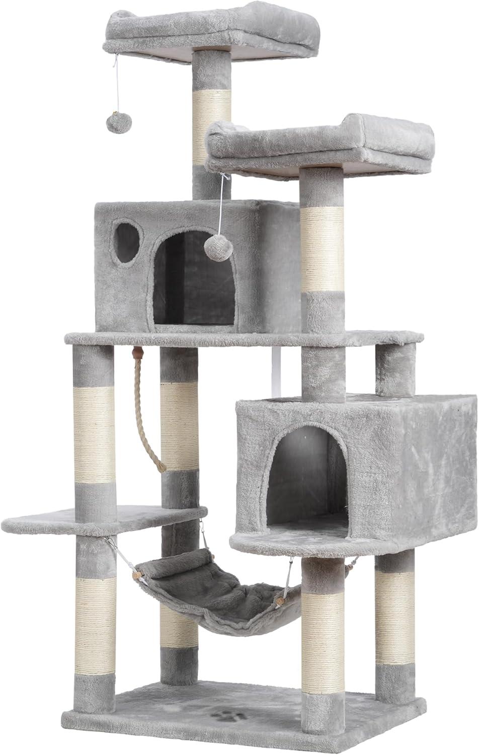 Surprising Stability: Tested Cat Trees for Large Cats with 2 Condos & 6 Posts