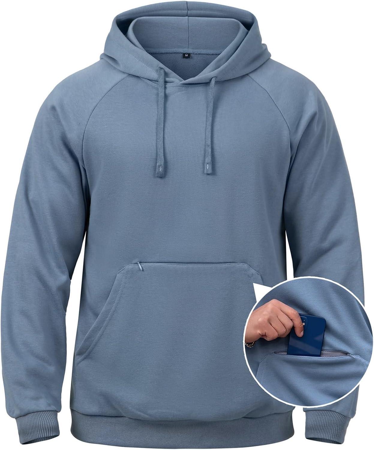 CARWORNIC Men's Hoodies: Zipper Pocket Tested for Winter Wear (Surprising Fit)
