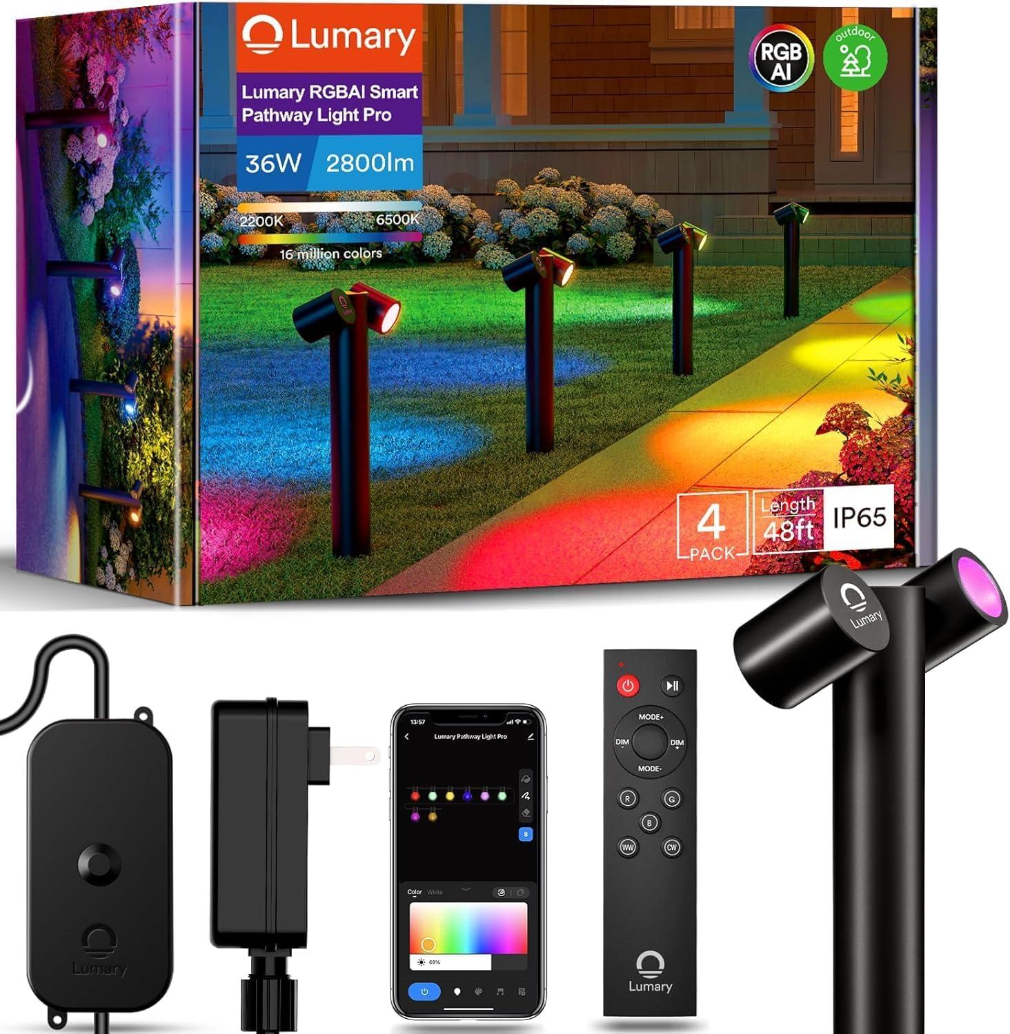 Lumary Smart Pathway 700LM Tested: Surprising RGBW, 8 Adjustable Spots, 48ft Wire-Outdoor Use?