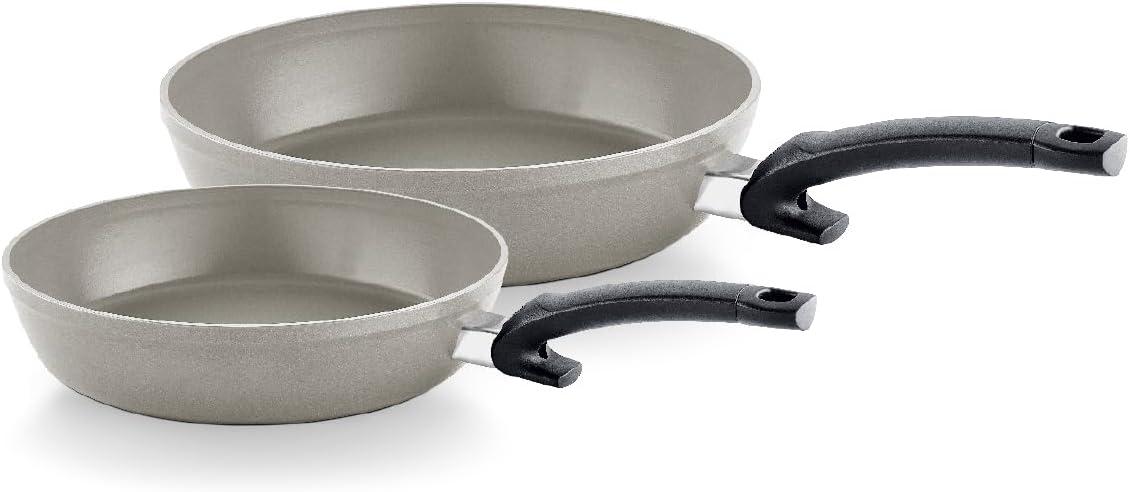Fissler Ceratal Comfort Ceramic Frying Pans Showdown: 9.5in vs 11in, PFAS-Free & Warm Grey