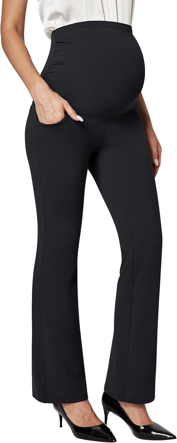 Ewedoos Maternity Pants vs. Work Pants: Stretchy Fit, Pockets, Comforted for Modern Mamas