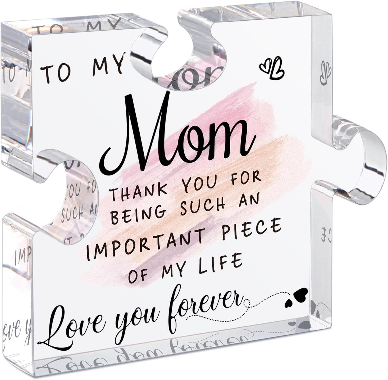 LukieJac's Puzzle-Shaped Desk Decorations: Surprise Tested for Personalized Mom Gifts on Birthday, Christmas & Anniversary