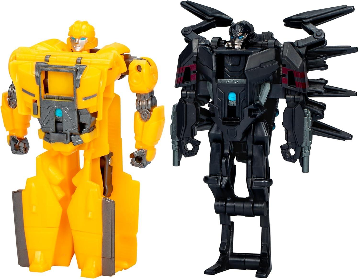 Surprising Showdown: Bumblebee's Cog Changer vs. Airachnid's Interactive Robo Figure for 6+