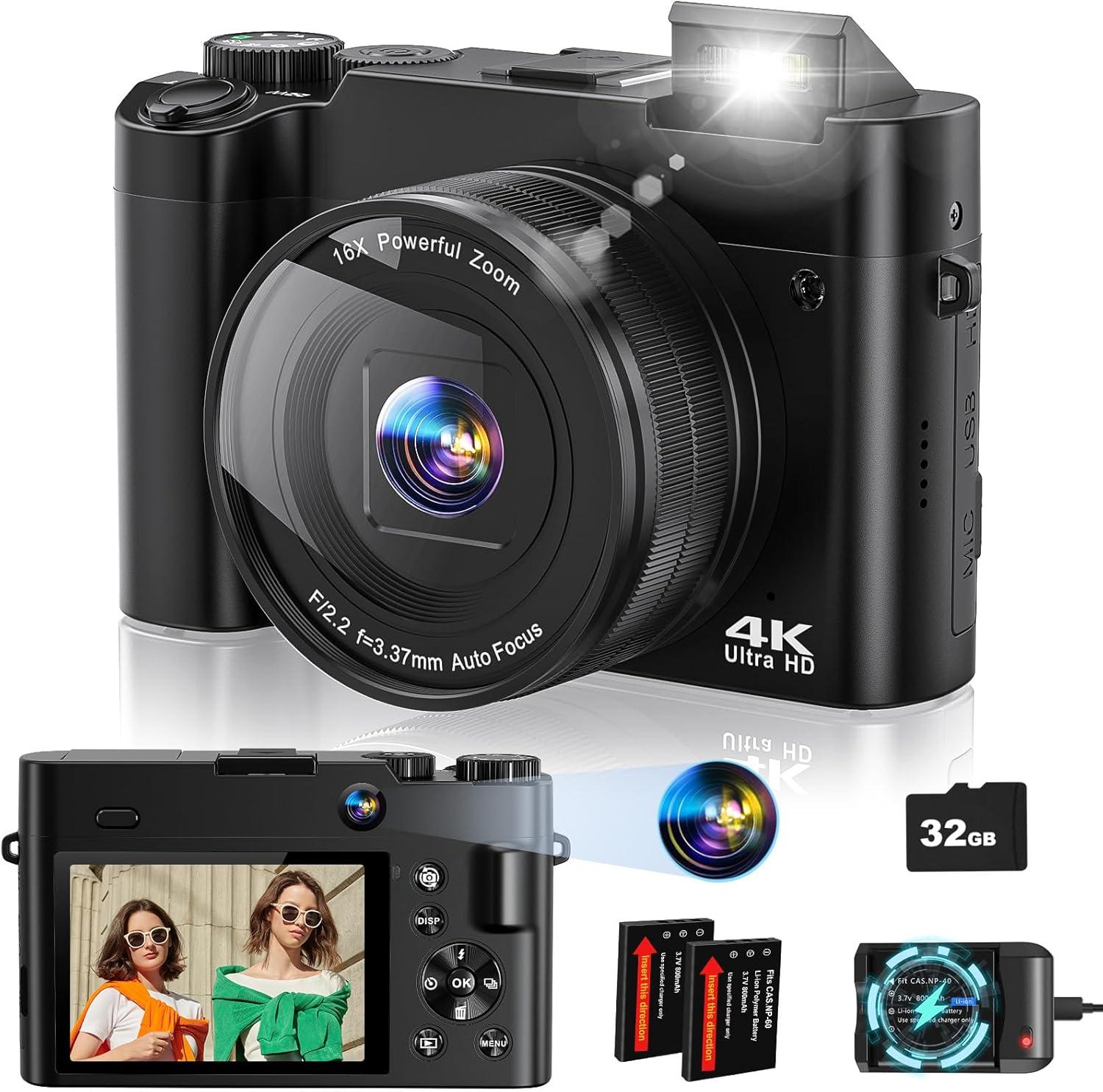 Surprising Insight: 64MP 4K Camcorder with 18x Zoom & 4-Hour Battery for Travel