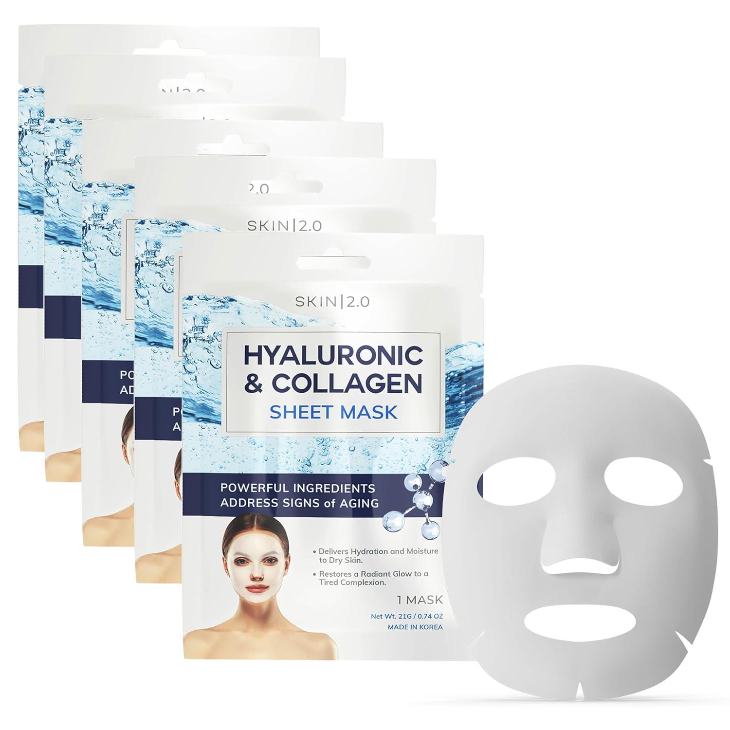 Hyaluronic Acid vs. Collagen Sheet Mask: Tested, Hydrating + Firming, 5 for All Skin Types