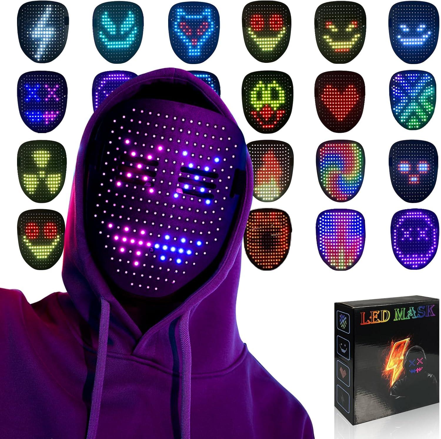 Surprising Showdown: Gesture-Sensing LED Mask vs. Universal Fit Halloween Costume - Tested for Comfort & Versatile Tech