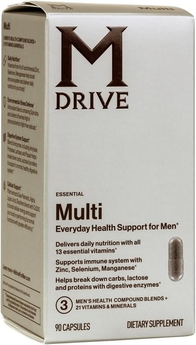 Mdrive Multivitamin for Men: Showdown vs. Generic Pills - Surprising Zinc Boost, Enzymes, CoQ10, & K2