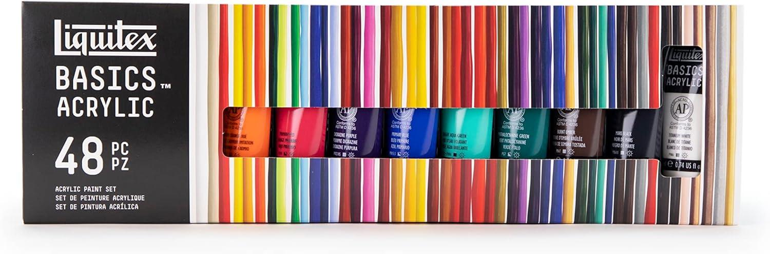 Liquitex BASICS: 48 Color Showdown vs. Eco-Friendly (Travel, Surprising Value)