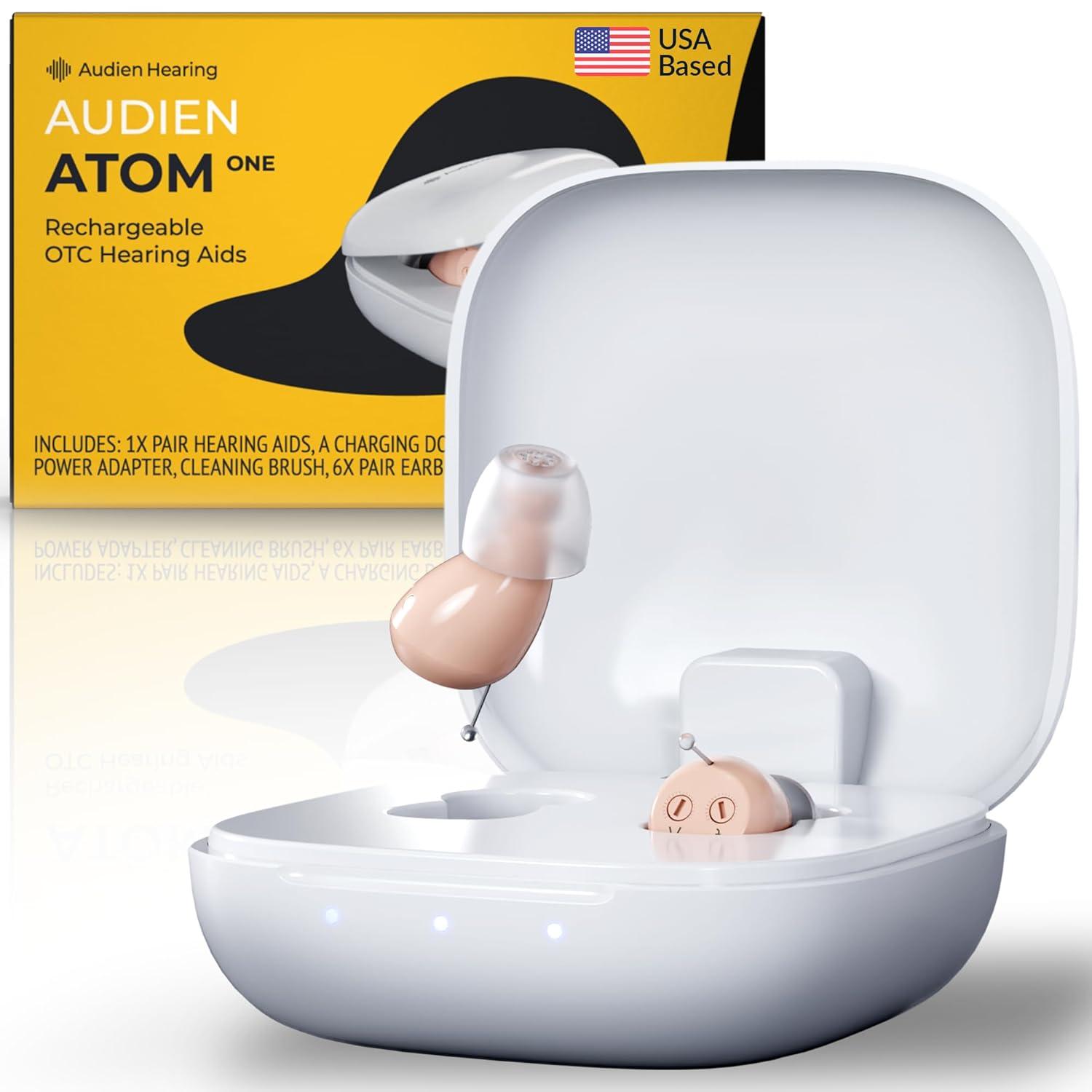 Versus Traditional Models: Audien Atom One's Wireless, Rechargeable | Clear Sound for Seniors