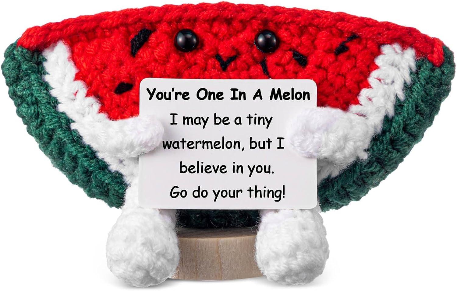 Knitted Gifts Showdown: Surprise Watermelon Design vs. Emotional Animal & Card