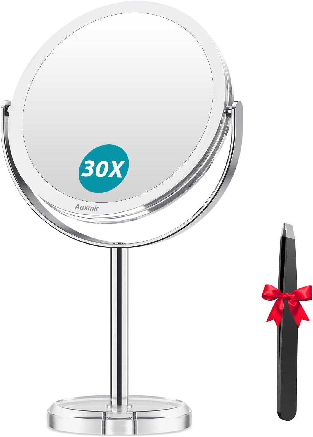 Mirrors Showdown: 360° Rotation Portable Vanity vs. 1X/30X Tweezer Tool-Travel Tested?