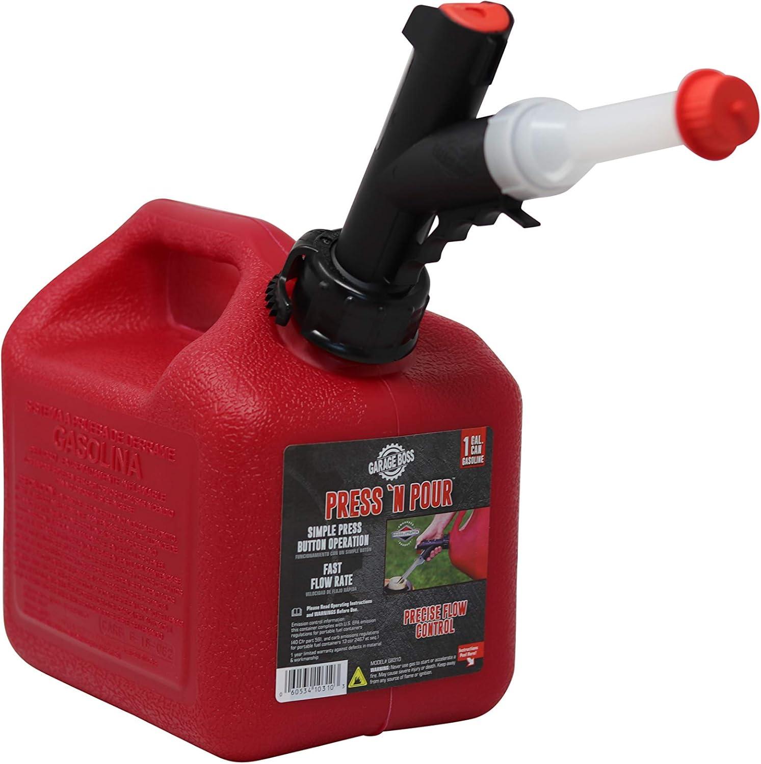 Red Gas Can Showdown: Press 'N Pour Convenience vs. Tough Build