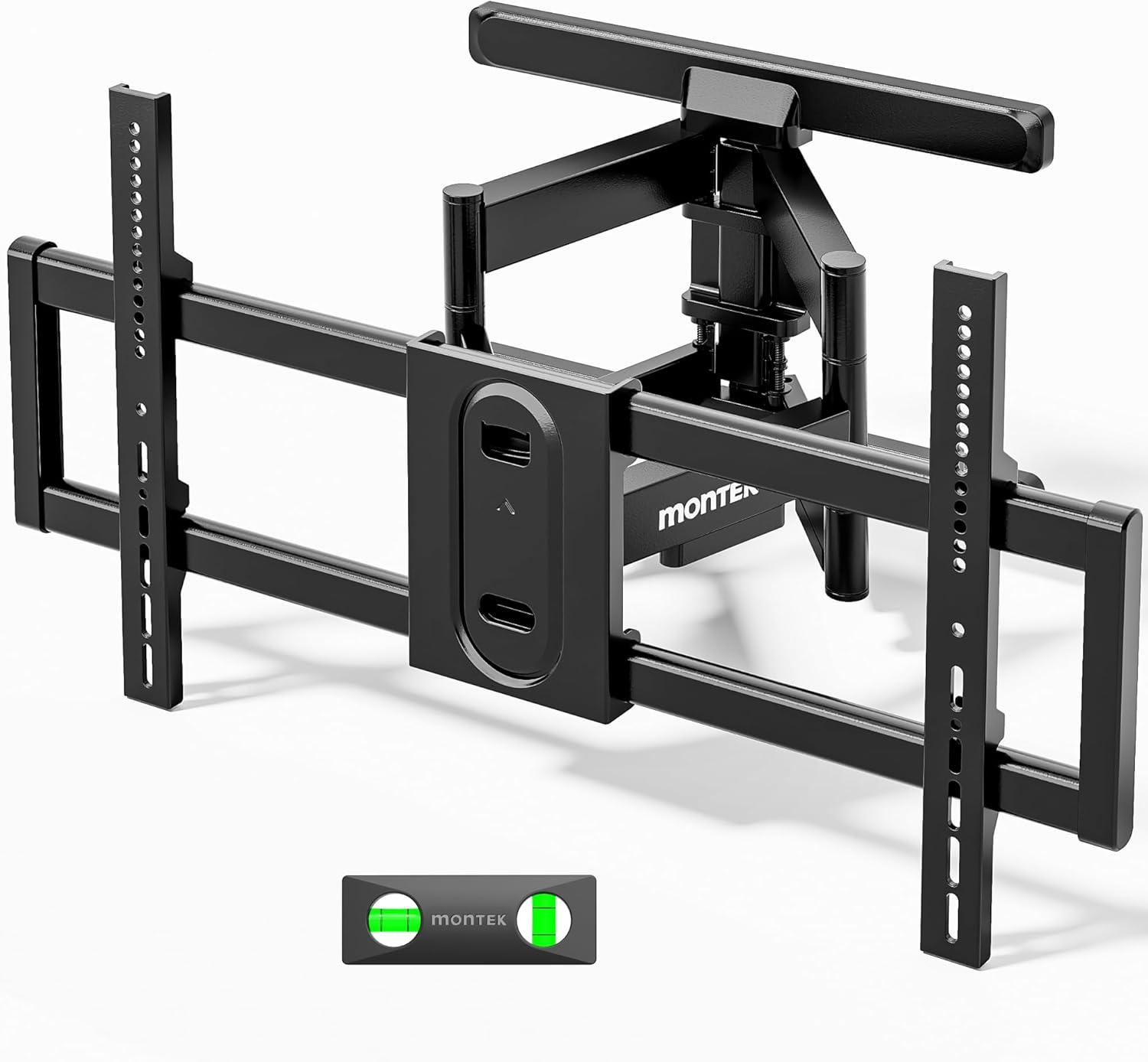 MonTEK TV Mount: TesteD Versus Core Needs… Easy Swivel, 132 Lbs Max, Wood Stud Fit