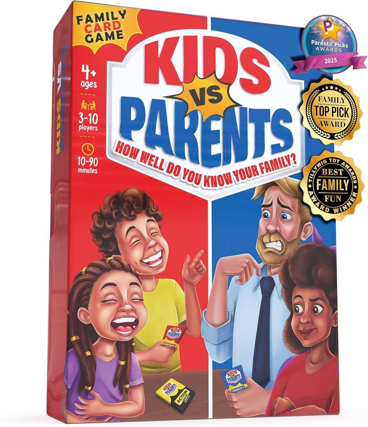 Kids Versus Parents Game Showdown: 200 Cards, Tested Fun!