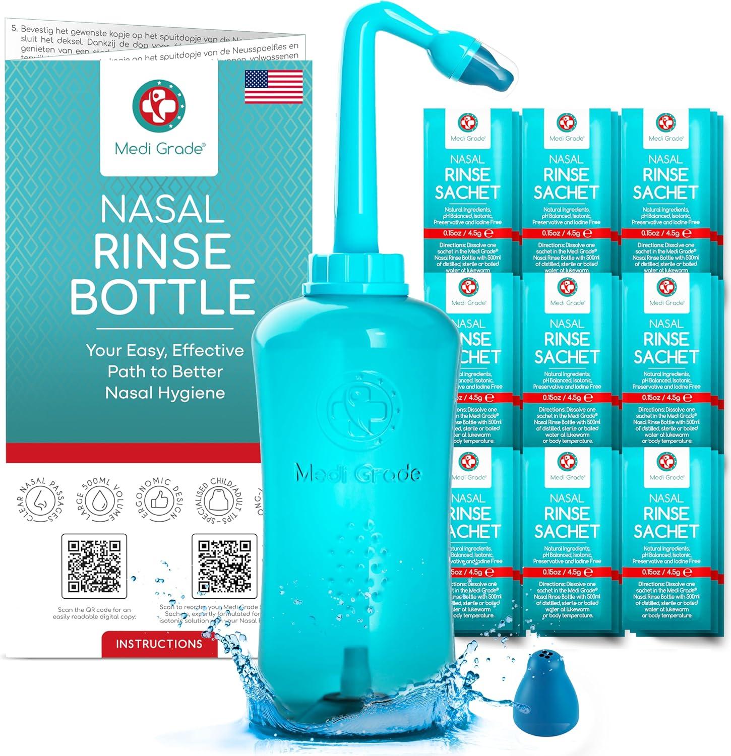 Medi Grade Sinus Rinse System: Tested Comparing Packets, Tips, And Travel Convenience... Best Nasal Wash For Seasonal Needs!