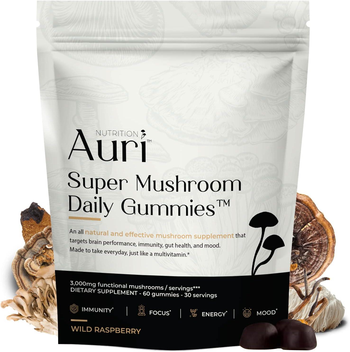 Auri Gummies: 12 Tested Mushrooms vs. Daily Needs