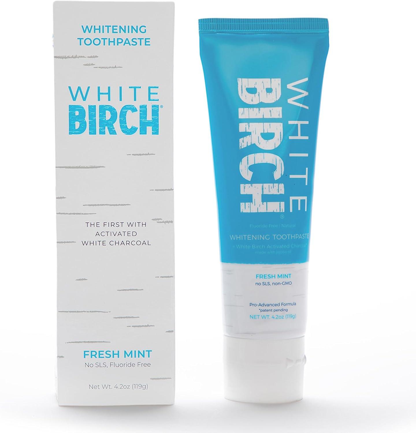 White Birch Charcoal vs. Fluoride-Free whitening: Tested Oral Care Insights...Guess Which Wins?