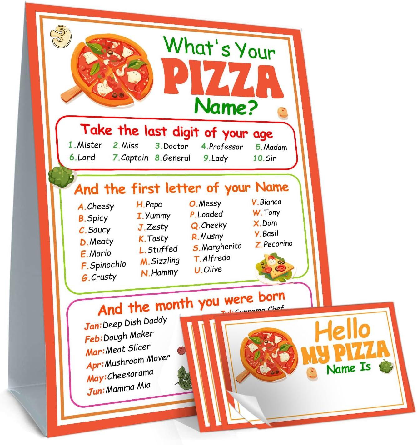 Funny Pizza Games: Name Game Cards vs Stickers, Tested for Party Fun… Perfect for Indoor Events!
