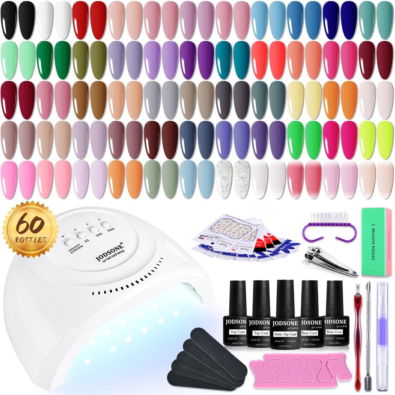 Comparing JODSONE Gel Kit: UV Light & 55 Colors... Shocking Value!