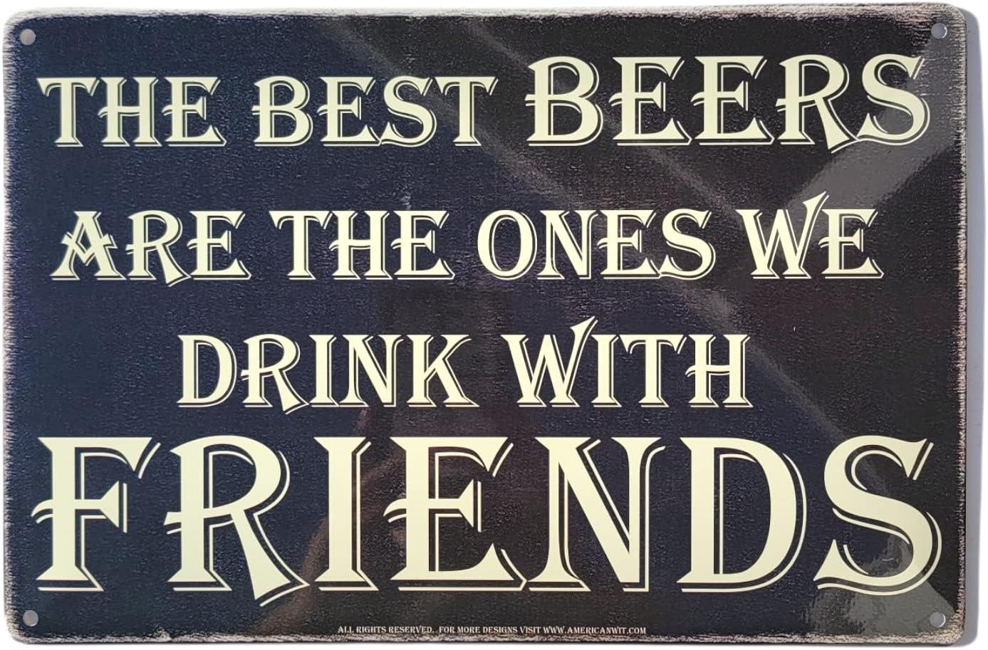 Showdown: 8x12 Rusty Tin vs. Chalk Bar Sign for Friends' Game Night