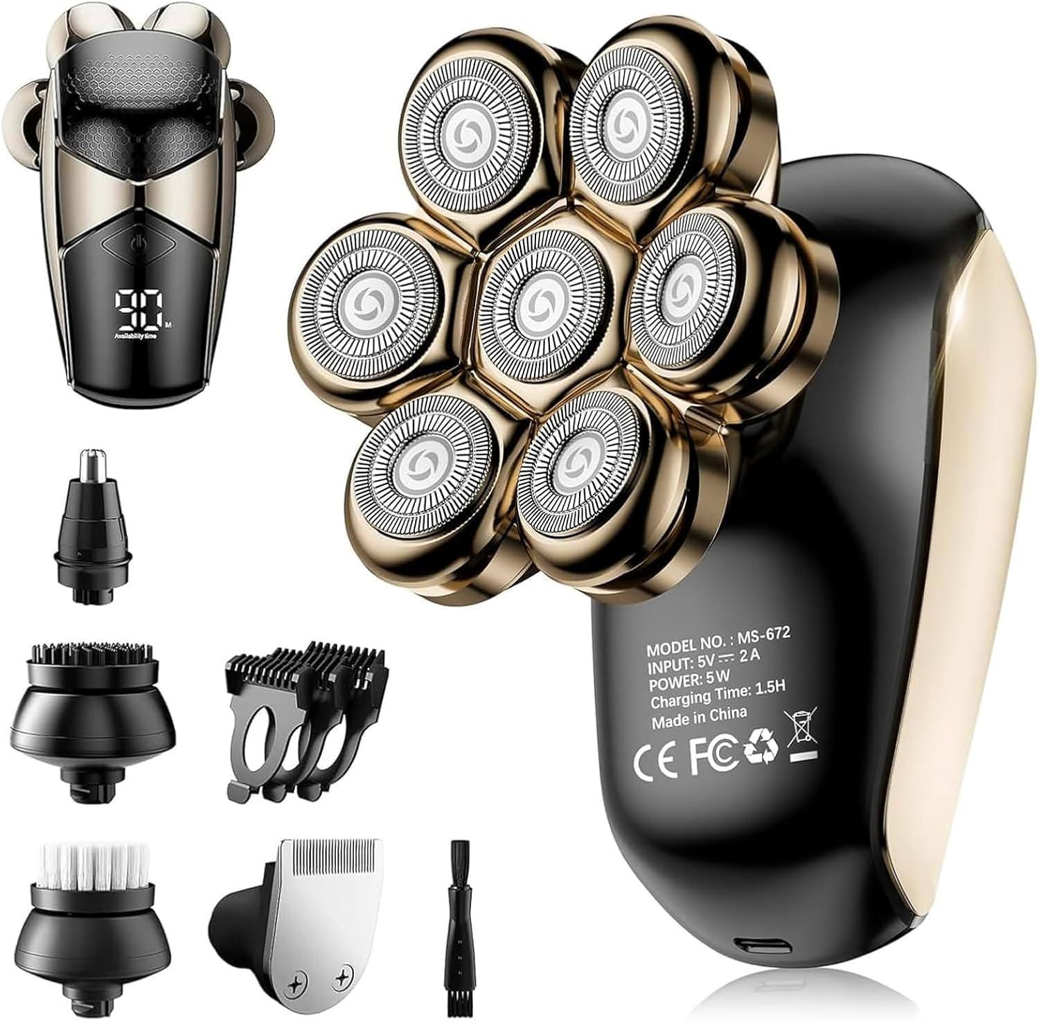 5-Blade Showdown: Unmatched Precision for Bald Men's Grooming