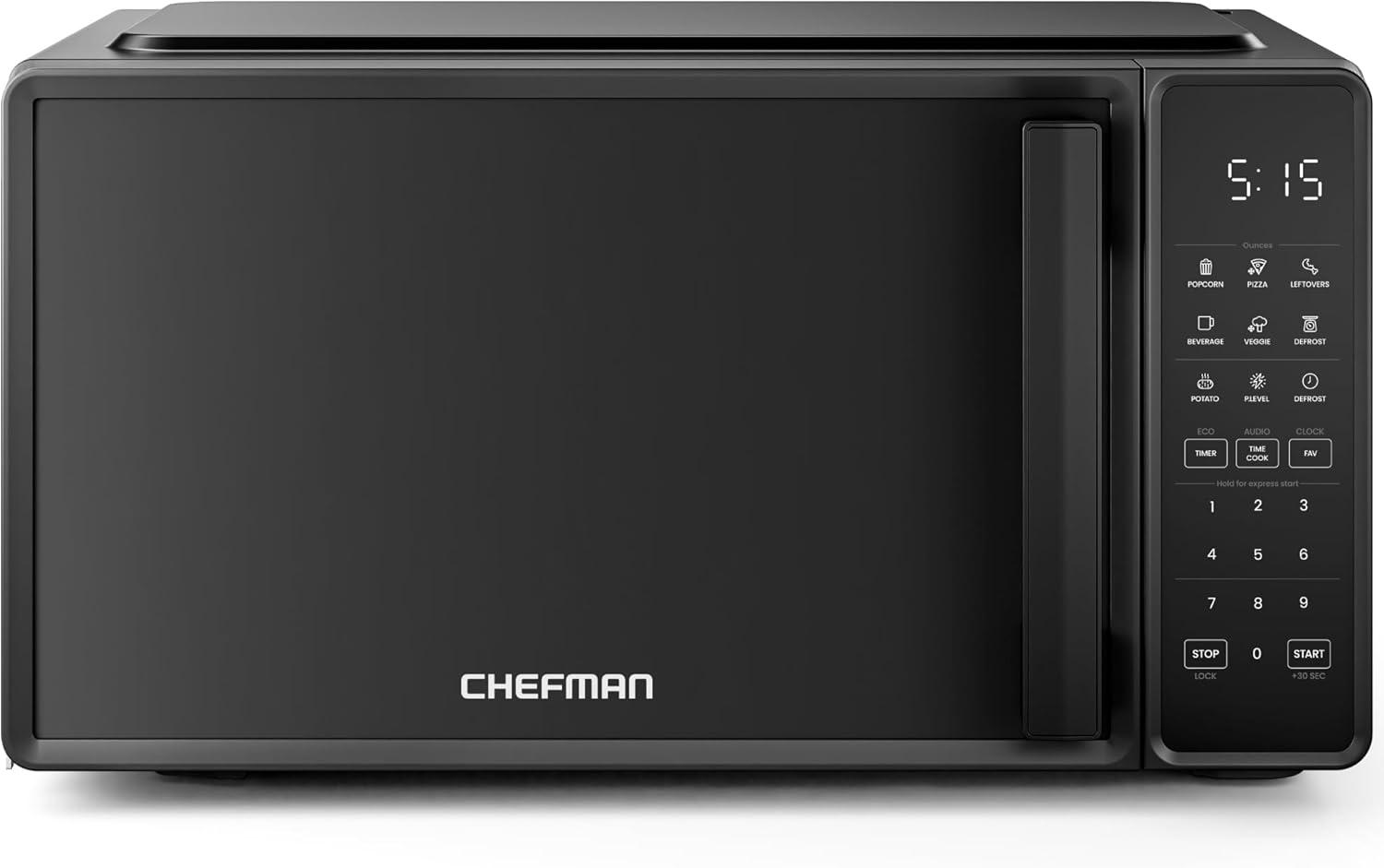 Chefman Countertop Microwave 0.7 Cu. Ft. Tested: 6 Presets vs. Eco Mode - Black