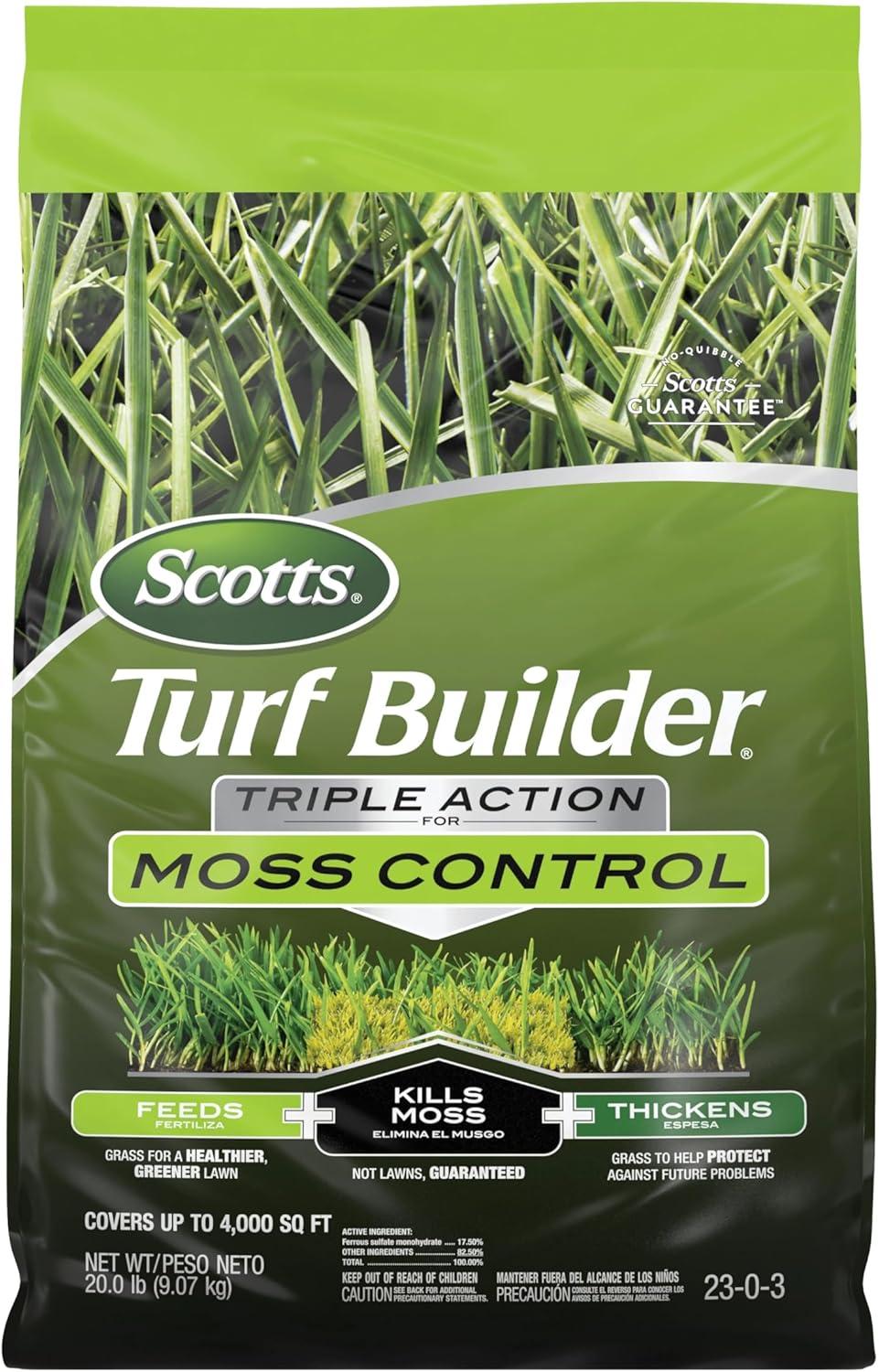 Scotts Turf Builder Triple Action Showdown: Moss-Proof..., Quick-Kill..., Fertilizer-Booster