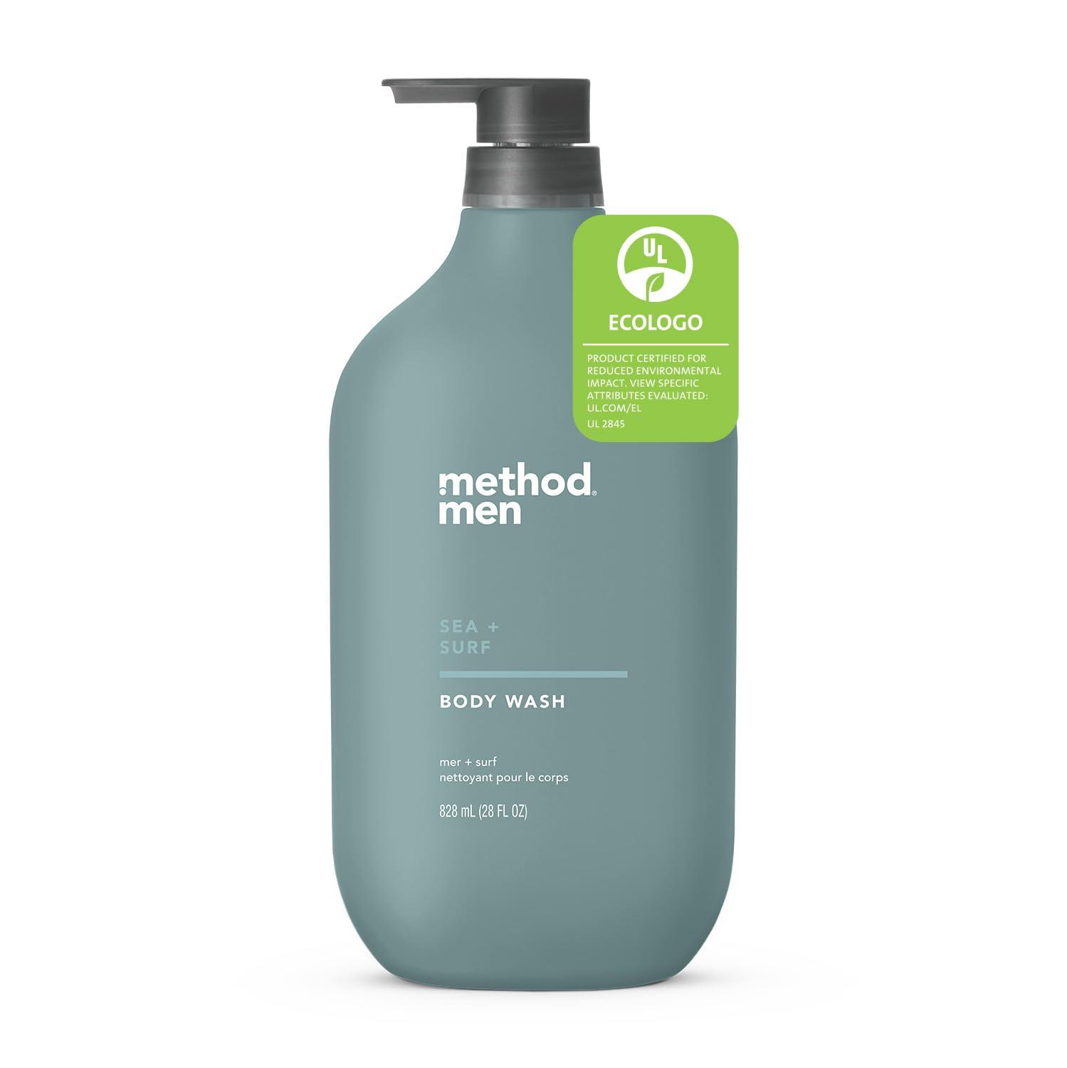Method Body Wash Showdown: Sea + Surf, Paraben-Free, Biodegradable, 28 Oz Pack