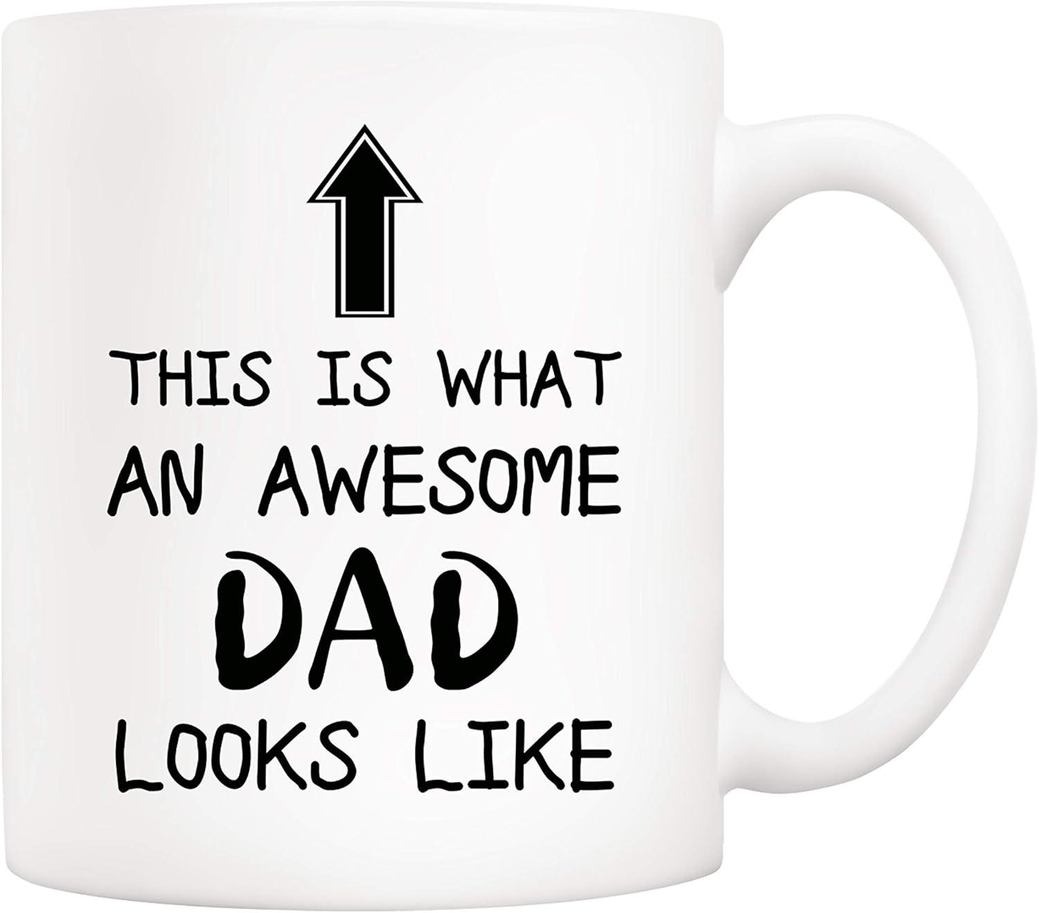 5Aup Funny Dad Mug (Sarcasm) vs. 'Awesome Dad' Phrase - 11oz Novelty Tested for Father & Birthday?