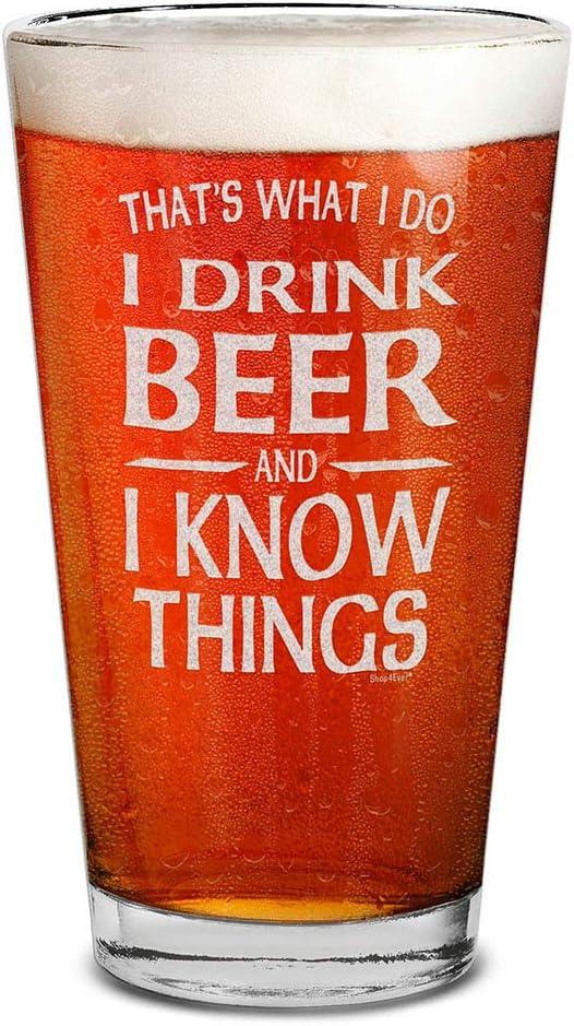 Laser Engraved vs. That's What I Do... Beer Pint Glass: Tested for Trendy Use