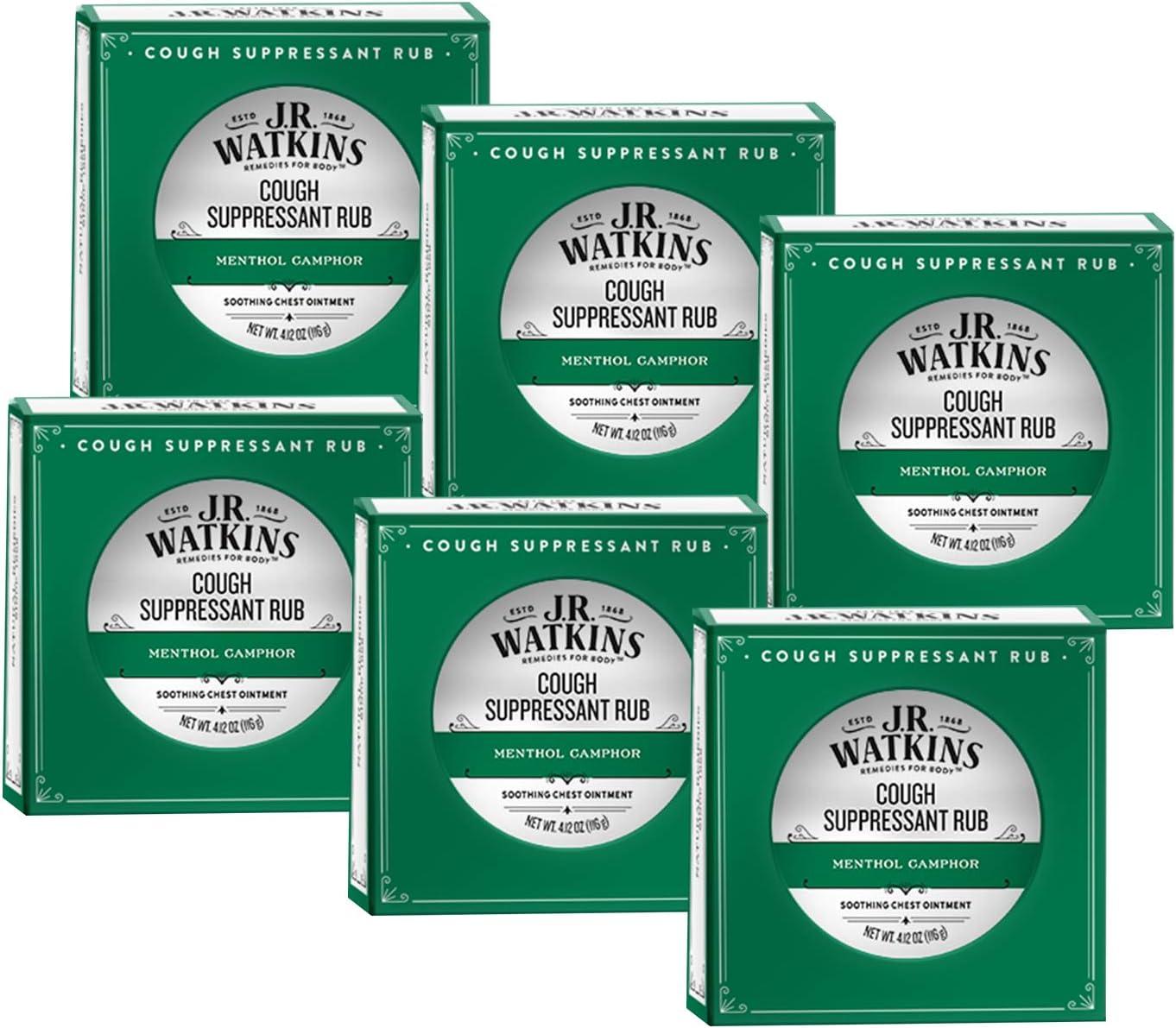 J.R. Watkins Cough Suppressant Showdown: Tested Vapor Rub, Medicated Vapors... (6-Pack)