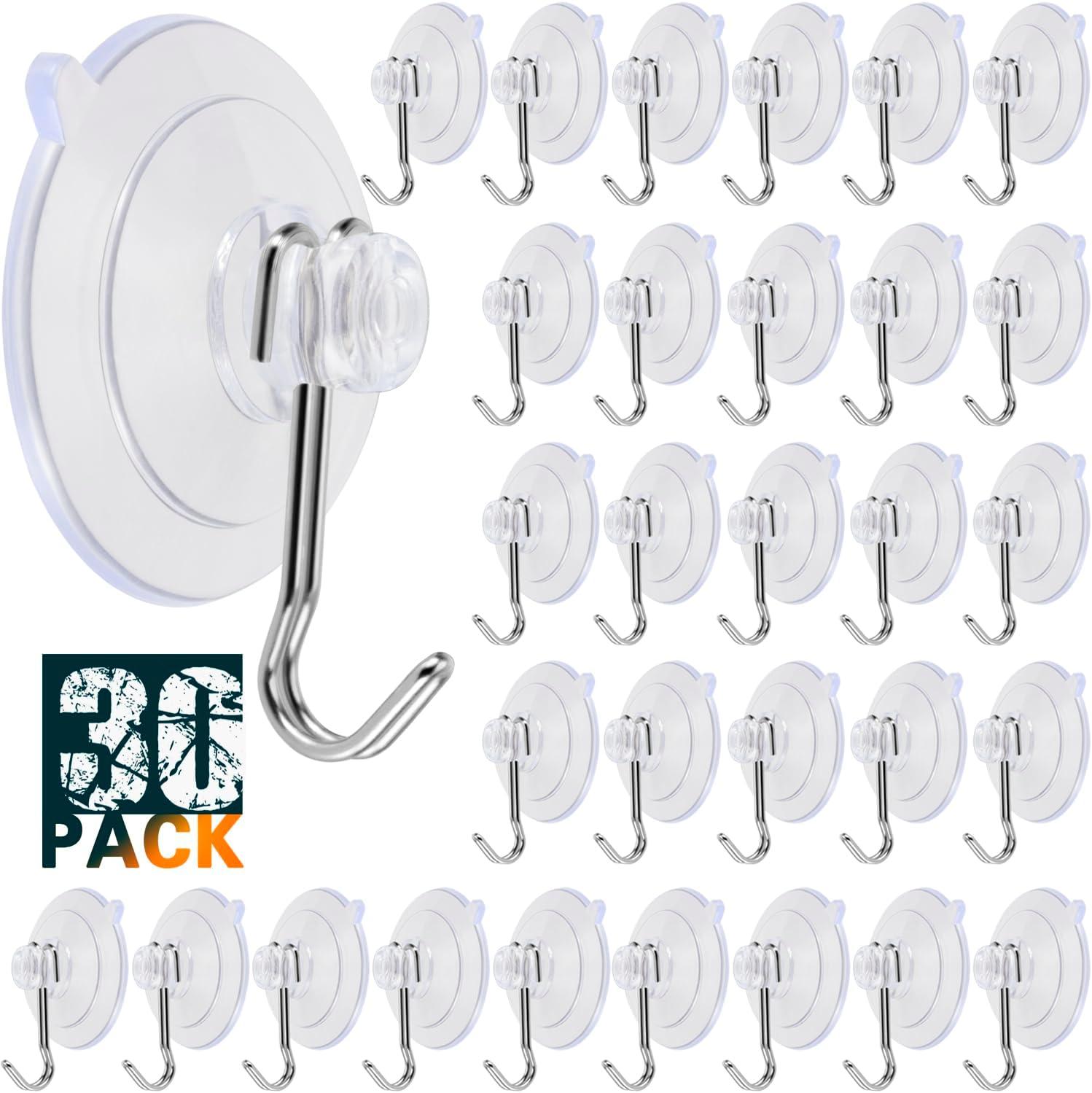 Surprising Insight: 30-Pack Reusable Suction Cups Stick to Glass with Transparent PVC