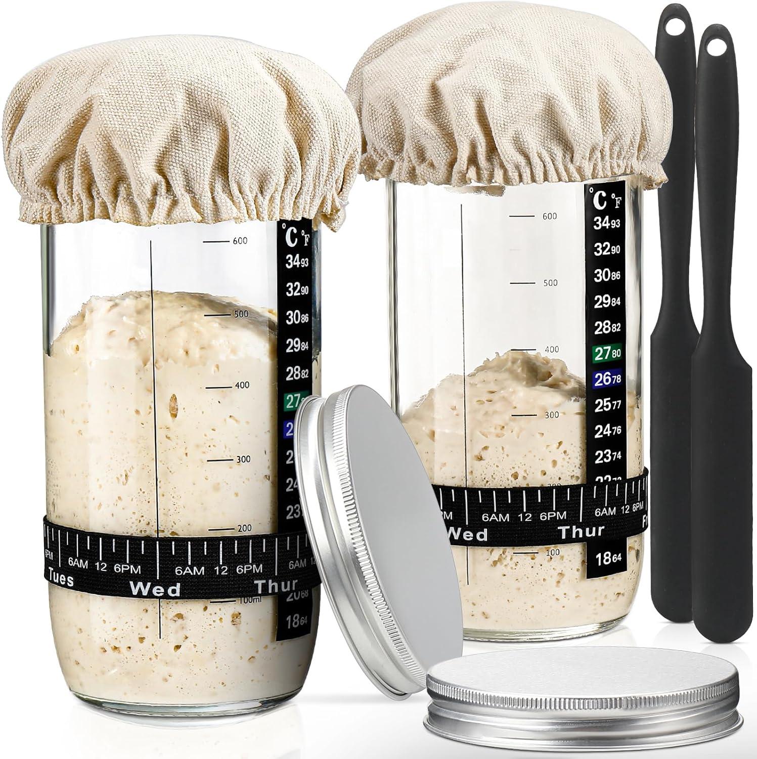 Showdown: Sourdough Starter Kit-Date Band, Thermometer, & Lid Tested for Modern Bakers?
