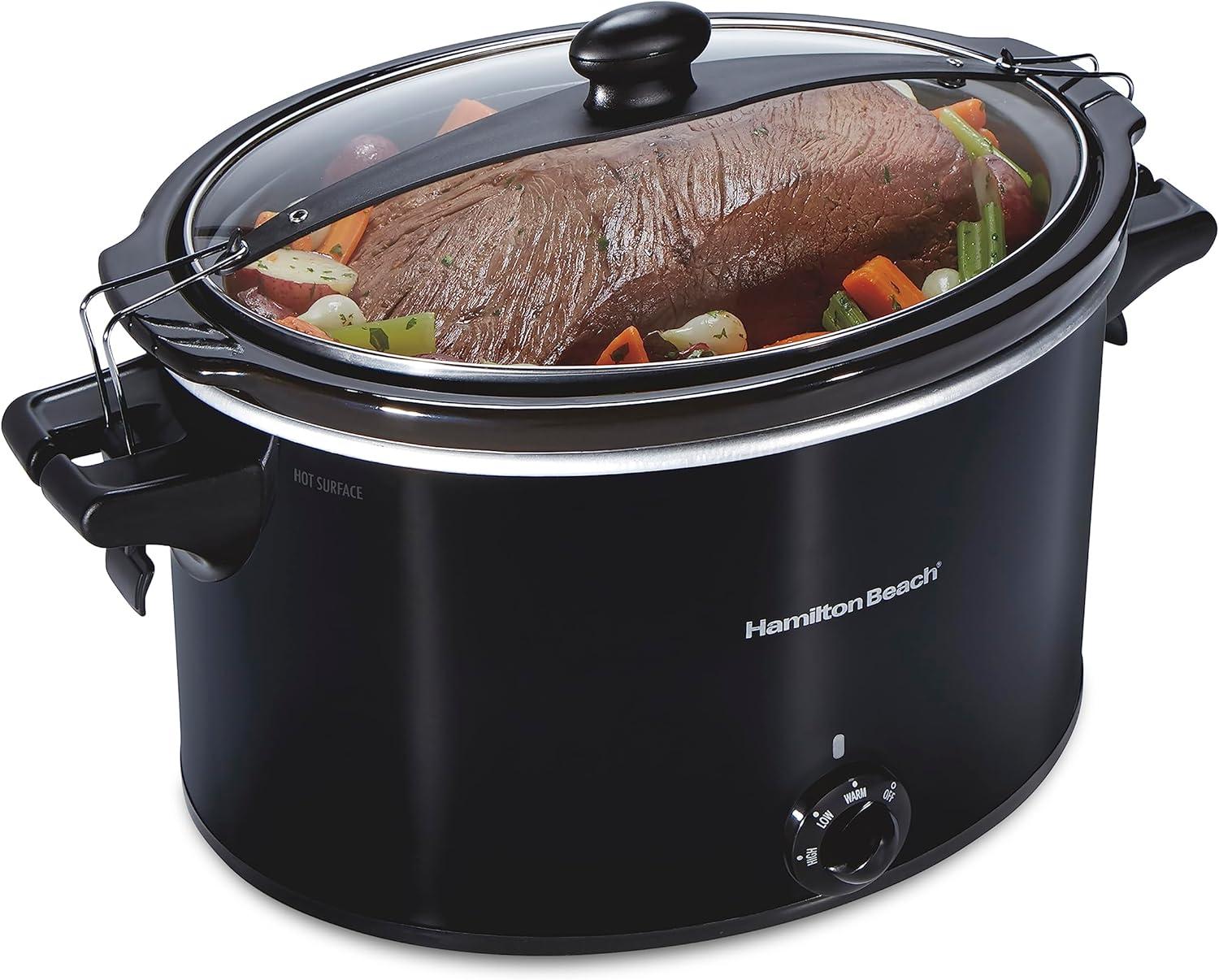 Hamilton Beach Slow Cooker Showdown: 10Qt Capacity, Stay-or-Go Lid Lock-Surprising Efficiency (Tested)
