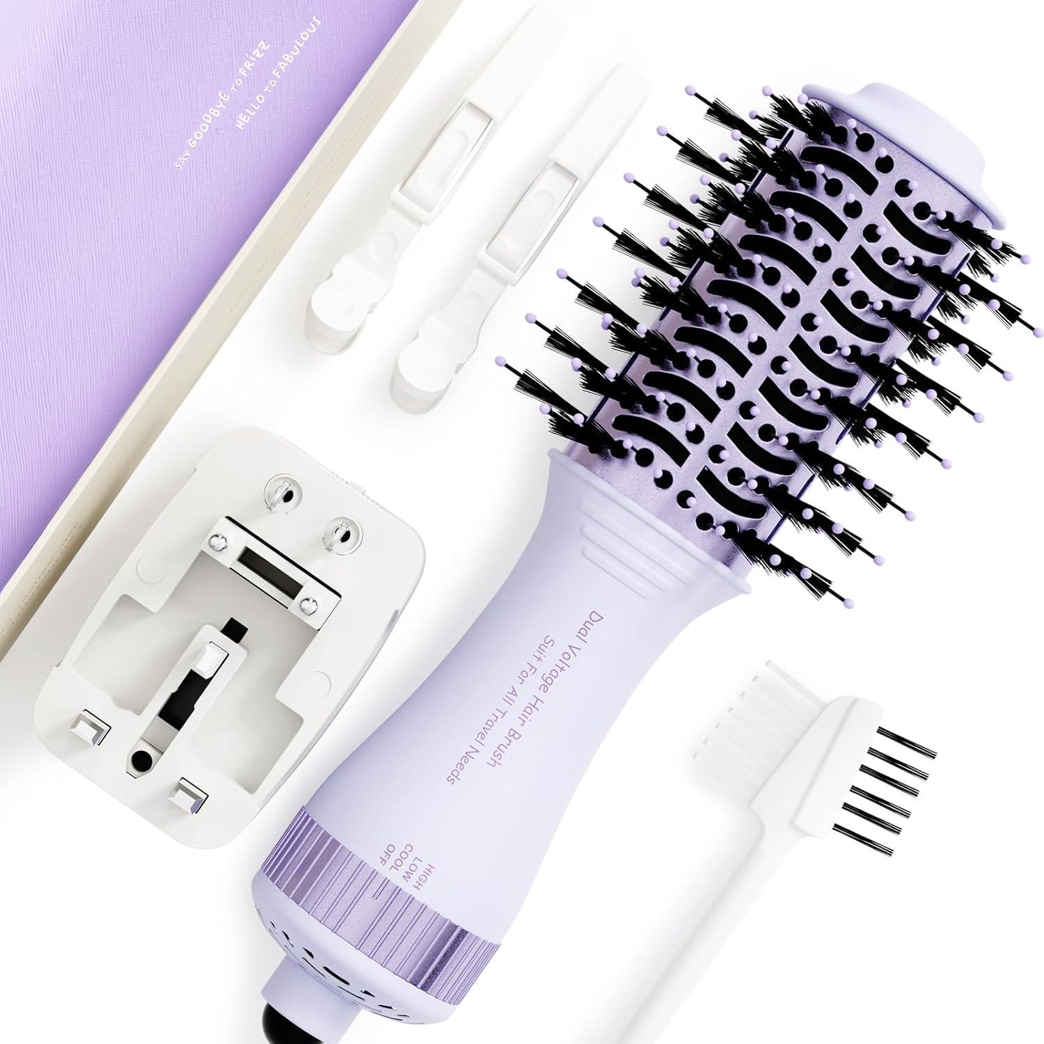 High-Speed, Quiet Hair Dryer: 1600W, 300M Ionic Tested for Thick Hair & Travel