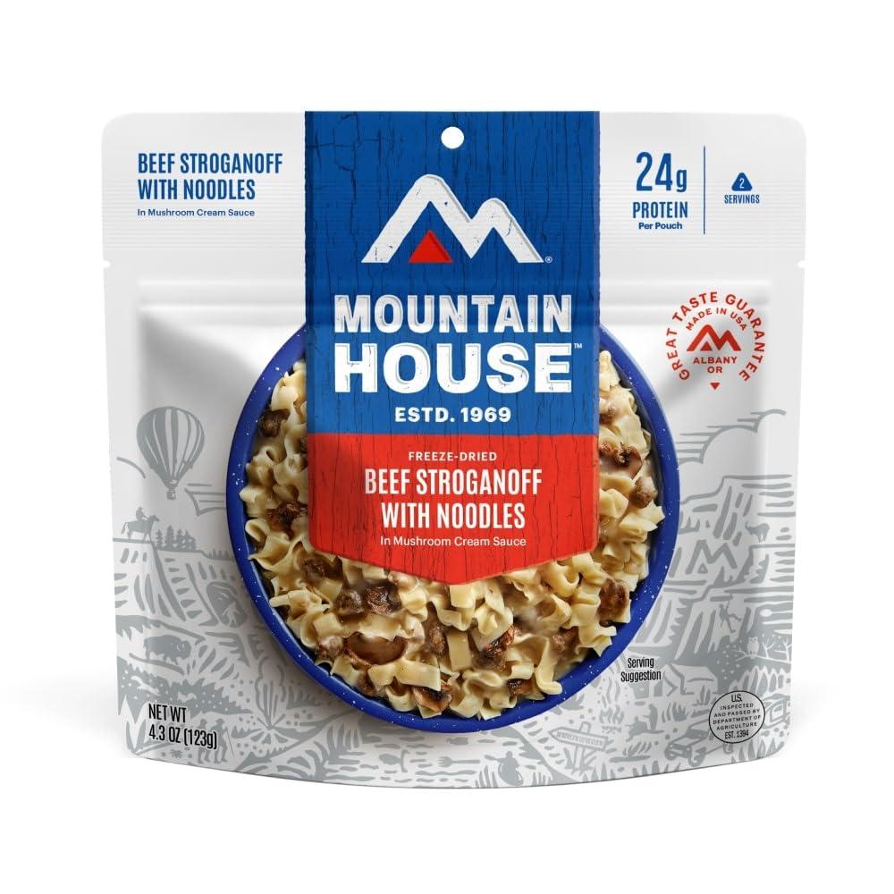 Mountain House Beef Stroganoff Showdown: Freeze-Dried Flavor vs. 2-Serving Efficiency