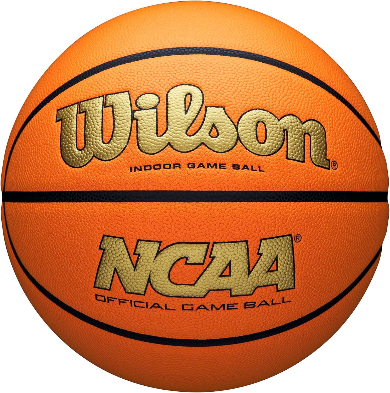 Size 6 vs 7: Wilson NCAA Evo NXT Indoor Game Basketballs Tested for Long-Range Control - Electric Orange Visibility