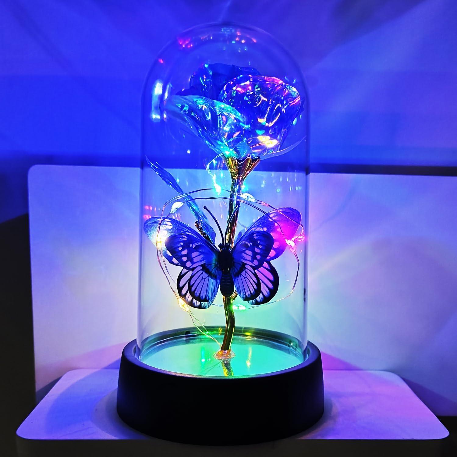 Forever Rose... Versus Galaxy Rose Light Up, Eternal Roses with Resilient Petals, Mothers Day Gift Ideas, Timeless Bloom for Women