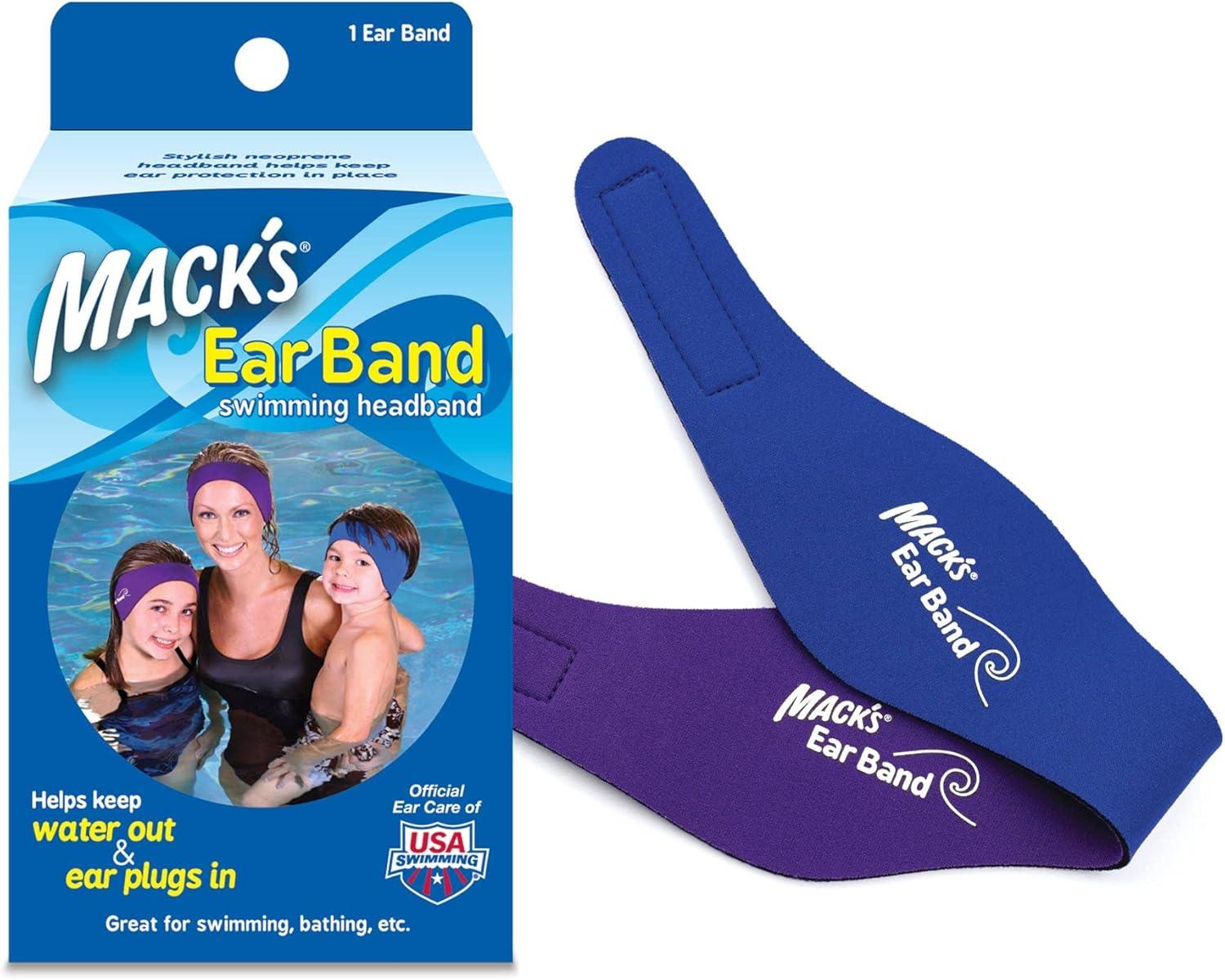 Showdown: Mack's Headband - Doctor-Recommended Waterproof Hold vs. Generic Swimmer's Gear