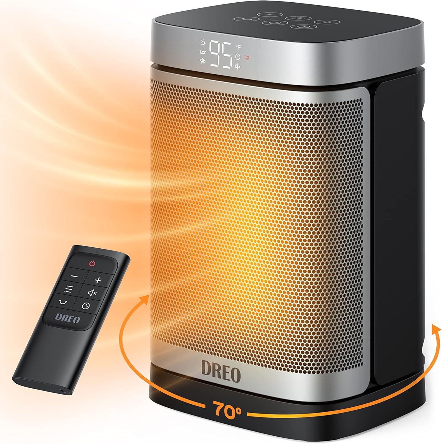 Dreo Space Heater Tested: 70° Oscillation, 5 Modes, Safe Quiet for Winter Use