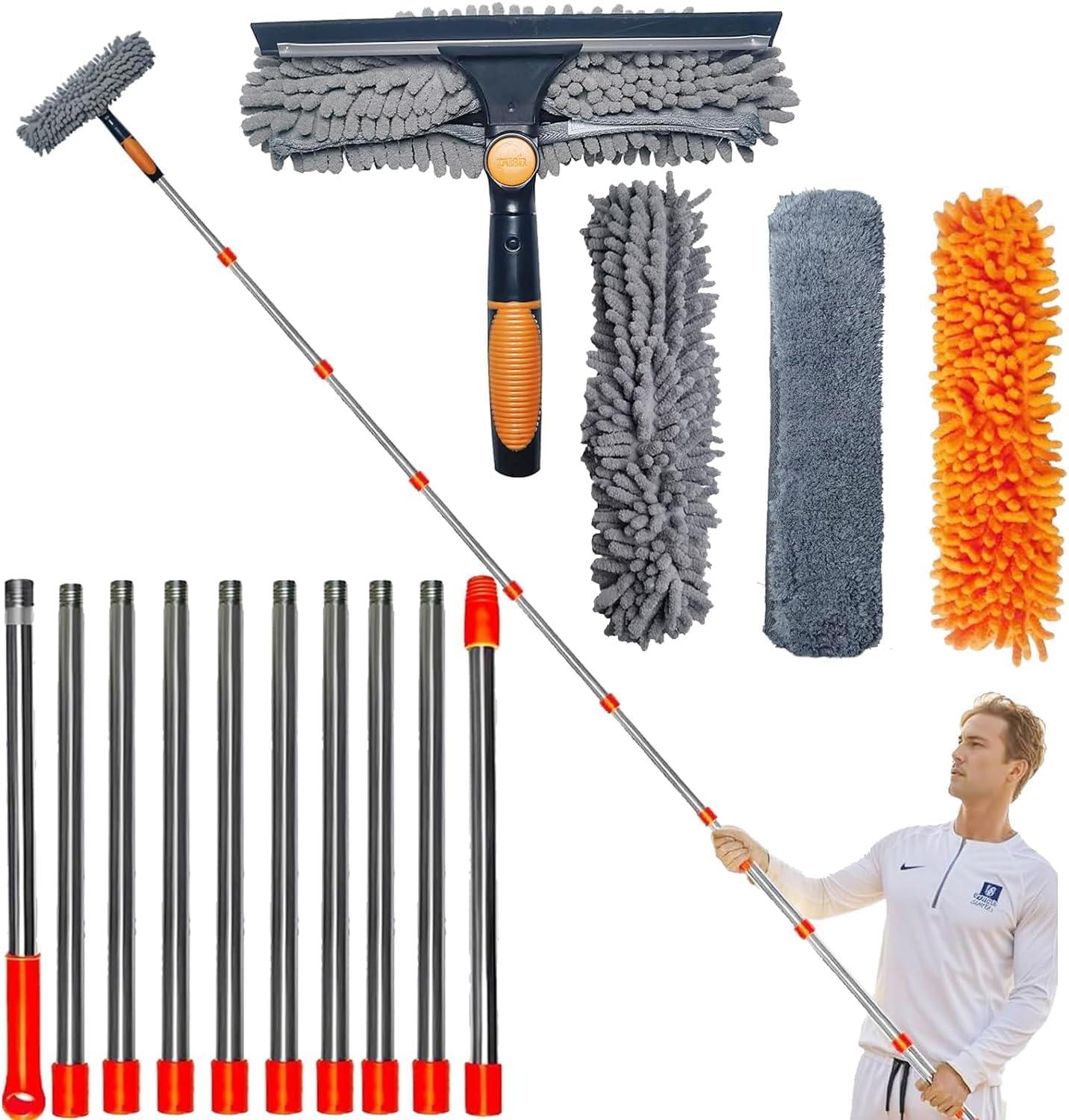 20 Ft Reach Squeegee vs Rotatable Tool: Surprising Window Cleaning Showdown for Indoor/Outdoor Use